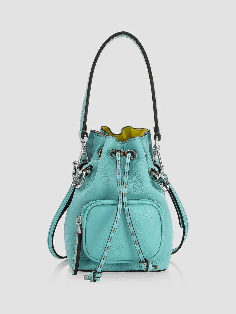 Mini Mon Tresor Leather Bucket Bag