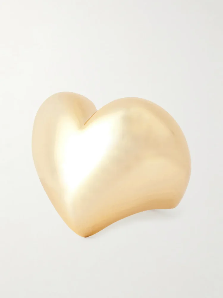Puffy Heart gold-plated ring