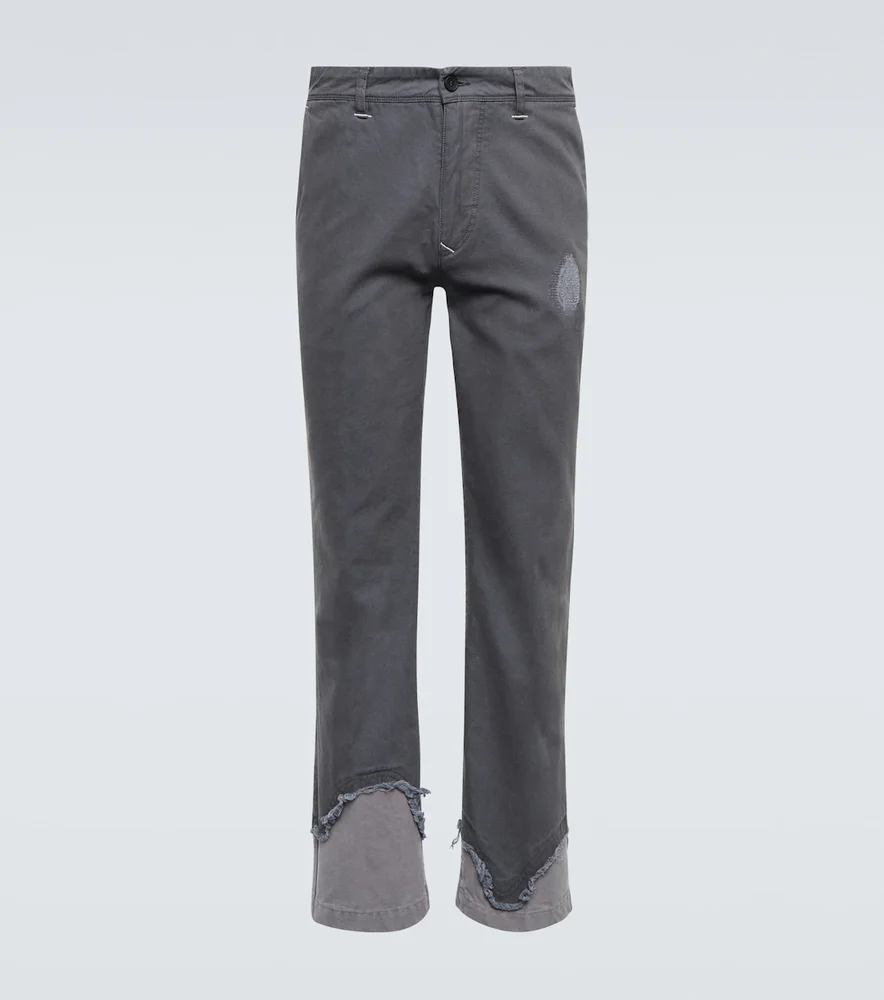 Straight cotton chinos