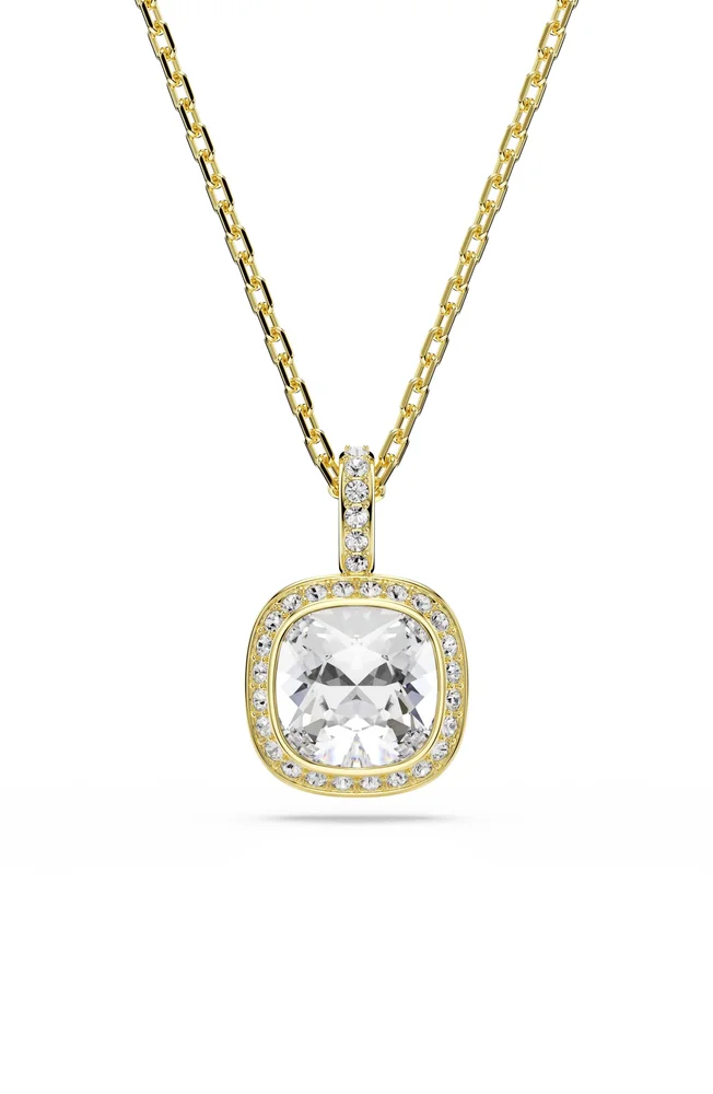 Una Cushion Crystal Pendant Necklace