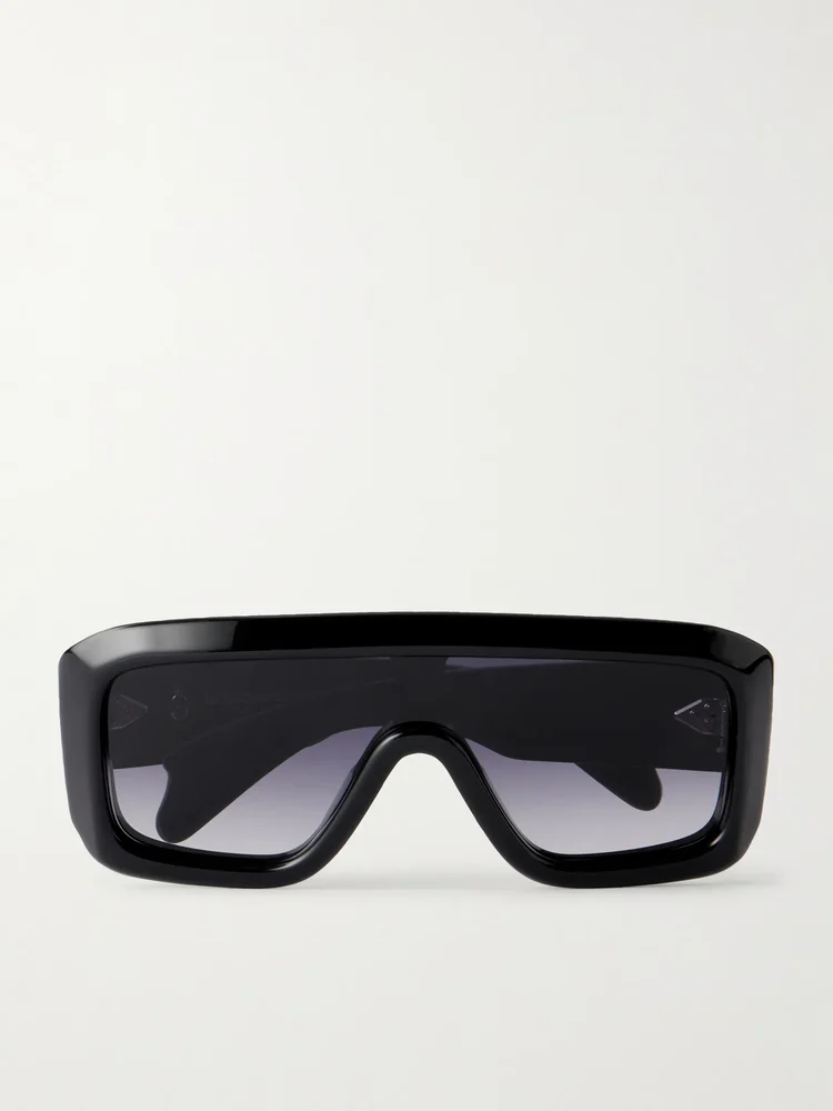 Pausa oversized aviator-style acetate sunglasses
