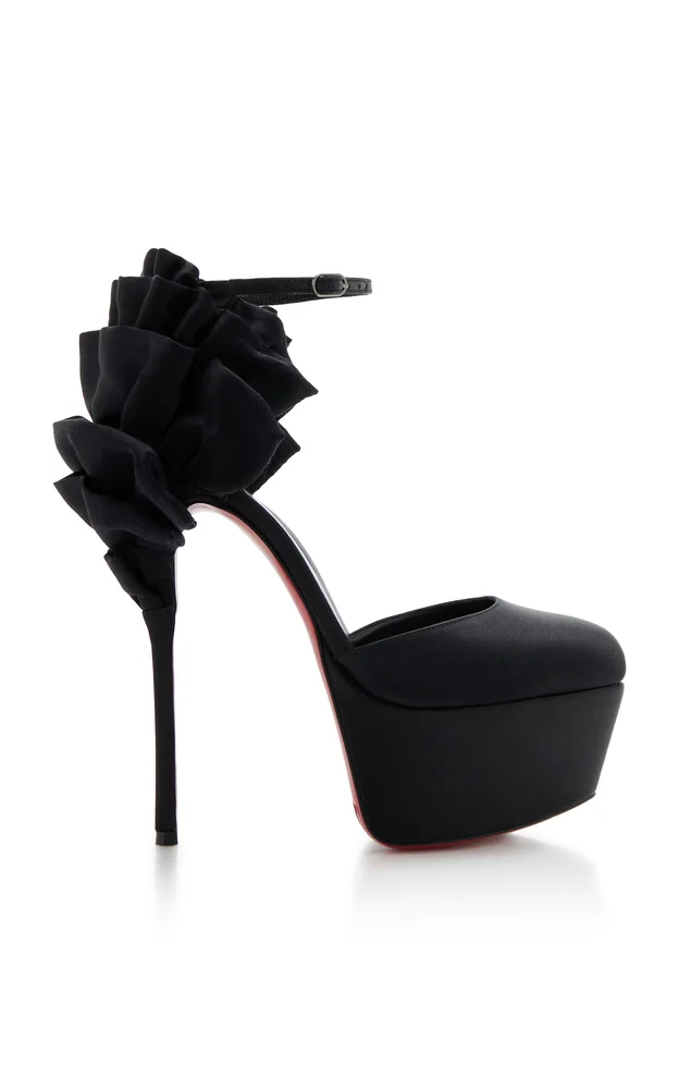 Exclusive Maria 160mm Satin Pumps
