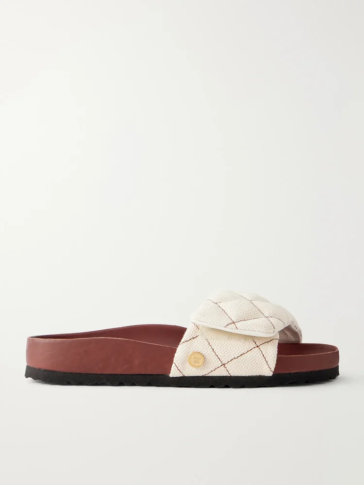 Sylt Padded quilted canvas sandals