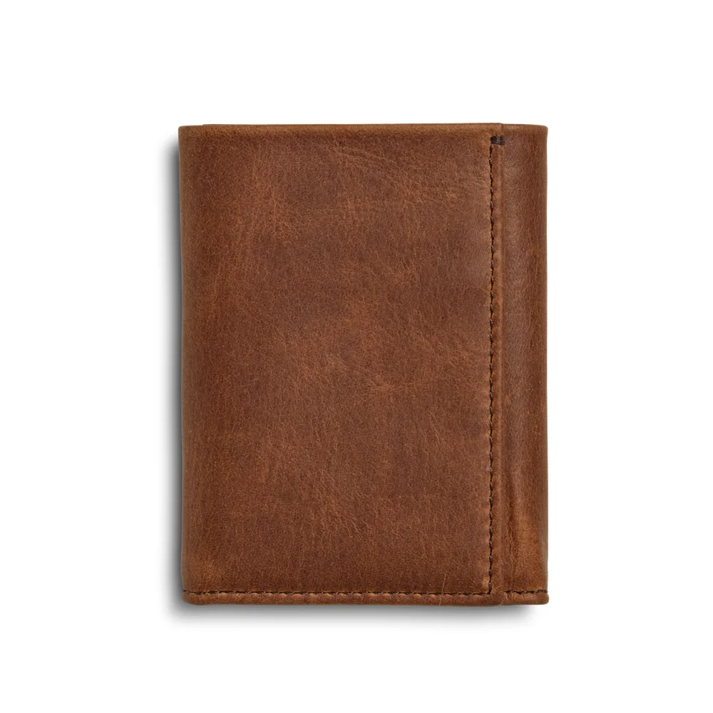 Trifold Wallet in Medium Brown