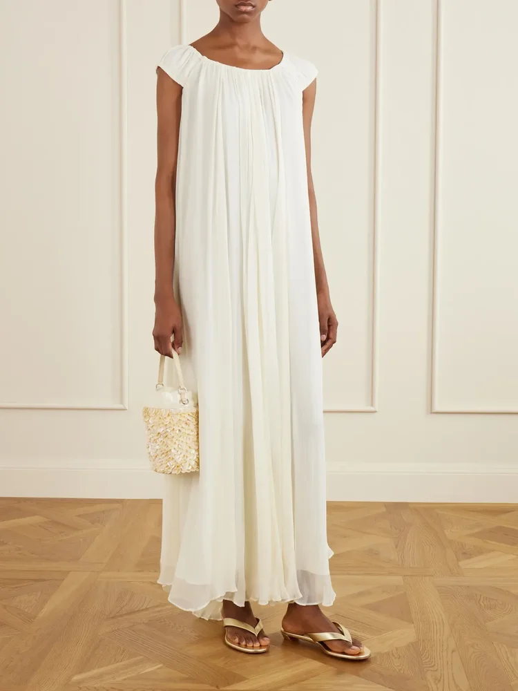 Leda chiffon maxi dress