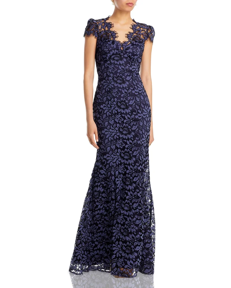 Scalloped-Edge Lace Gown - Exclusive