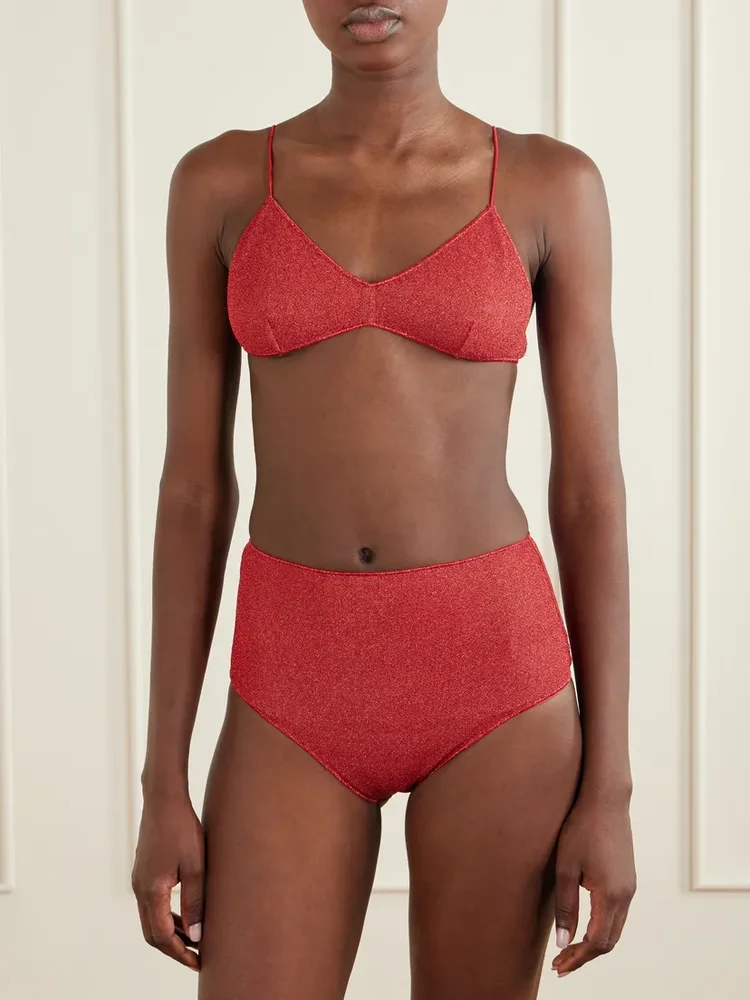 Lumière metallic Lurex bikini