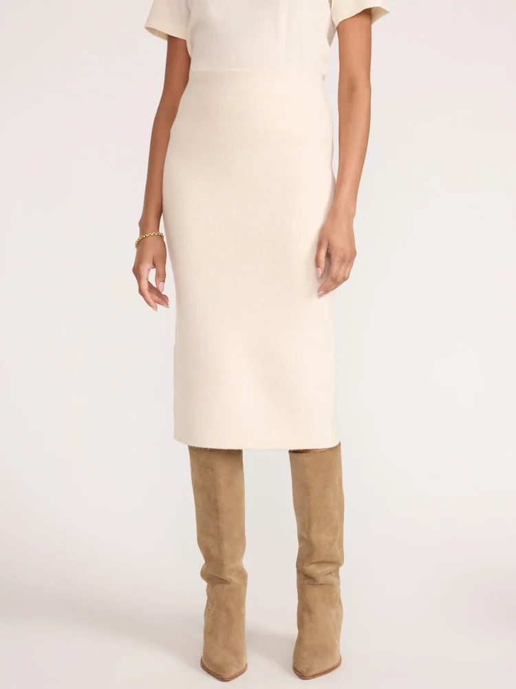 Beau Skirt in Oatmeal Melange