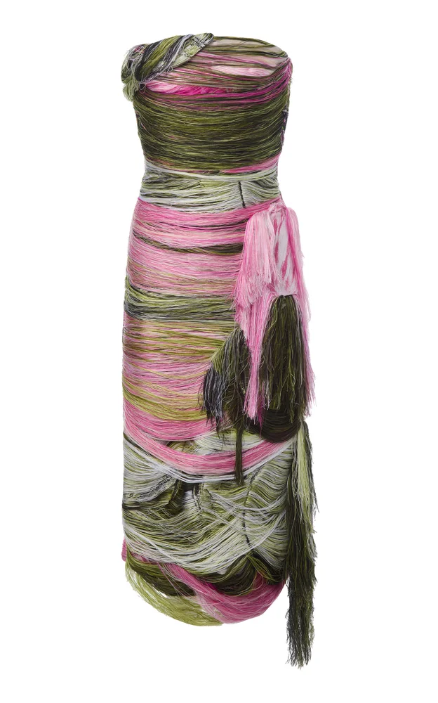 Tulip Fringed Midi Dress