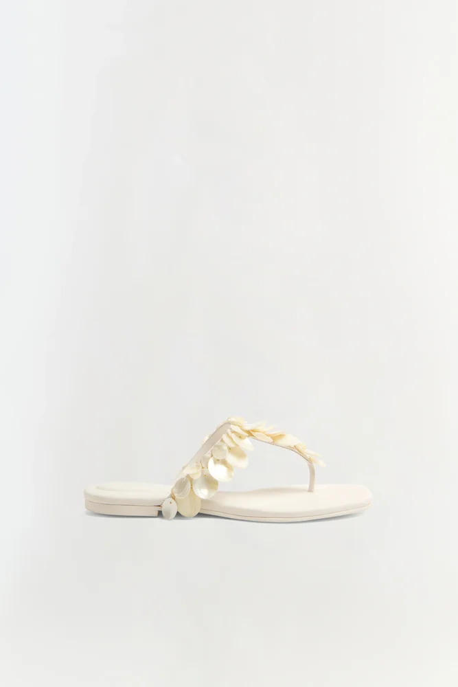 Elin Shell Beaded Sandal