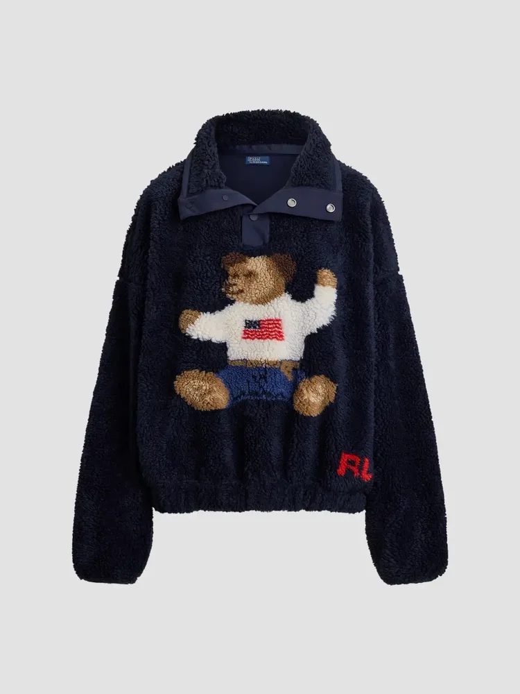 Fleece Polo Bear Sweatshirt