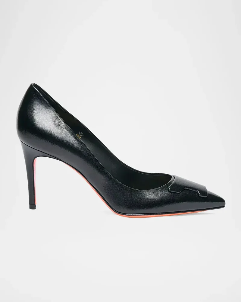 85mm Leather Pumps