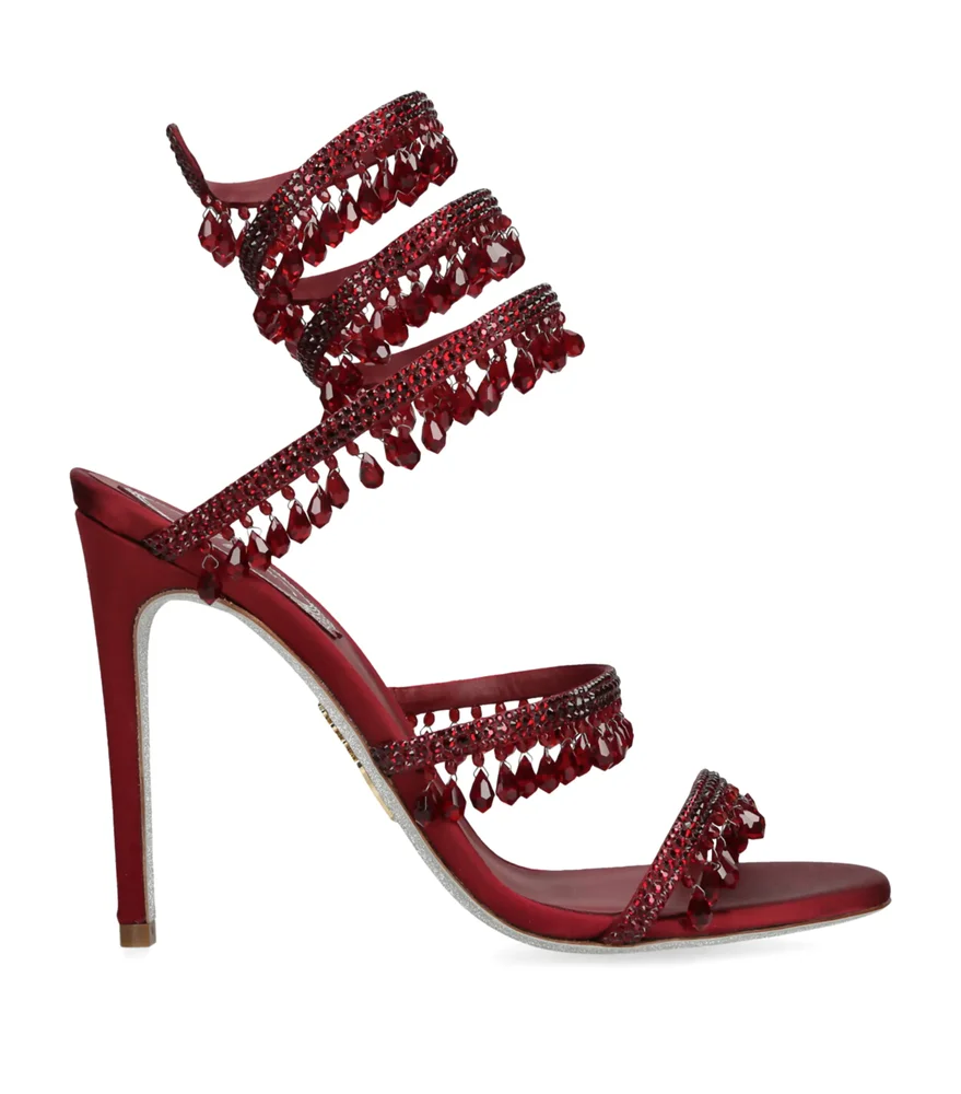 Satin Chandelier Heeled Sandals 105
