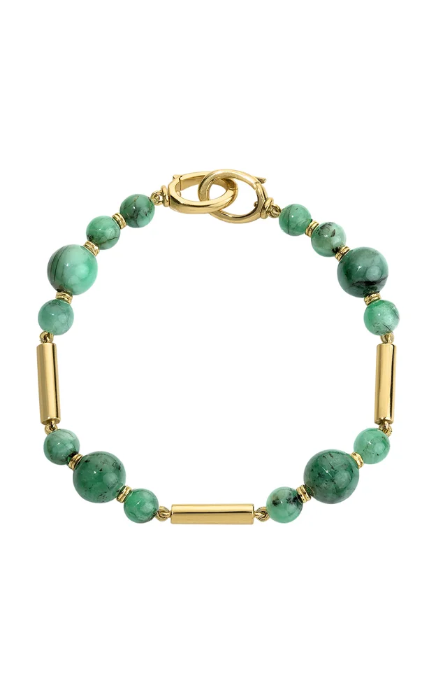 Gilda 18K Yellow Gold Emerald Stick Bracelet