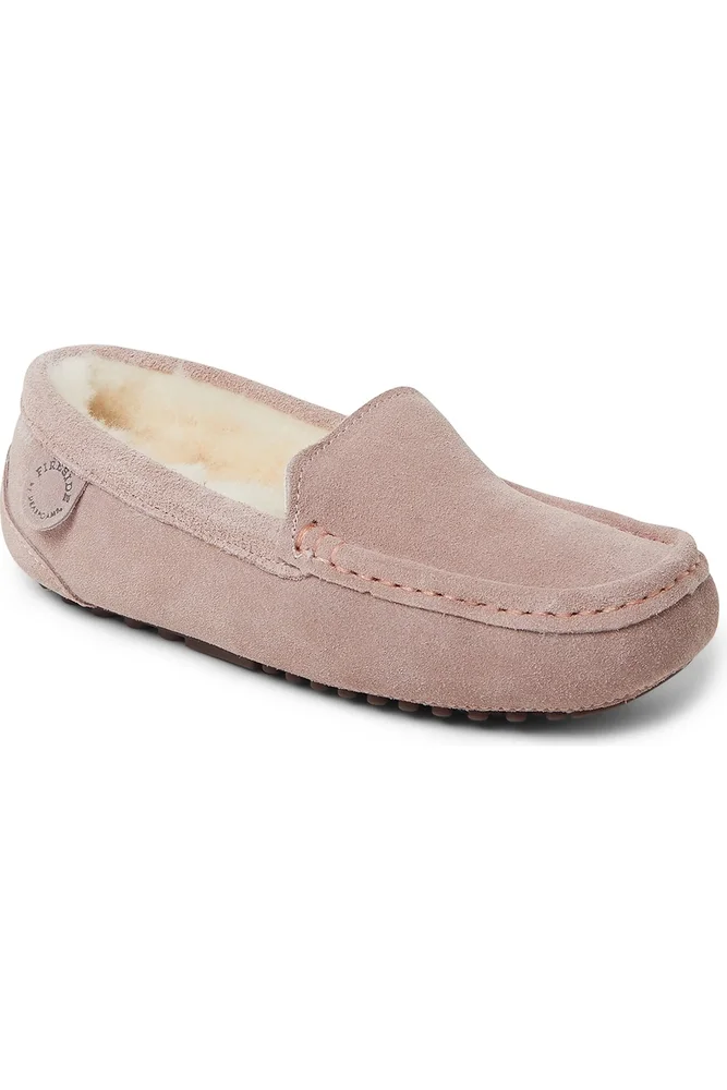 Fireside Mel Genuine Shearling Moccasin Slippers