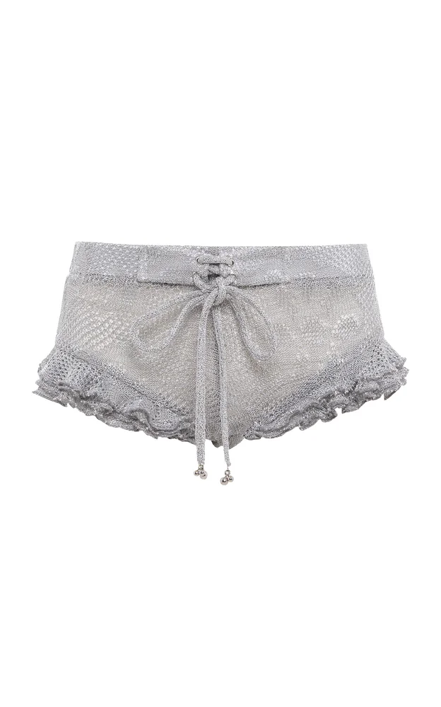 Peonie Ruffled Knit Shorts