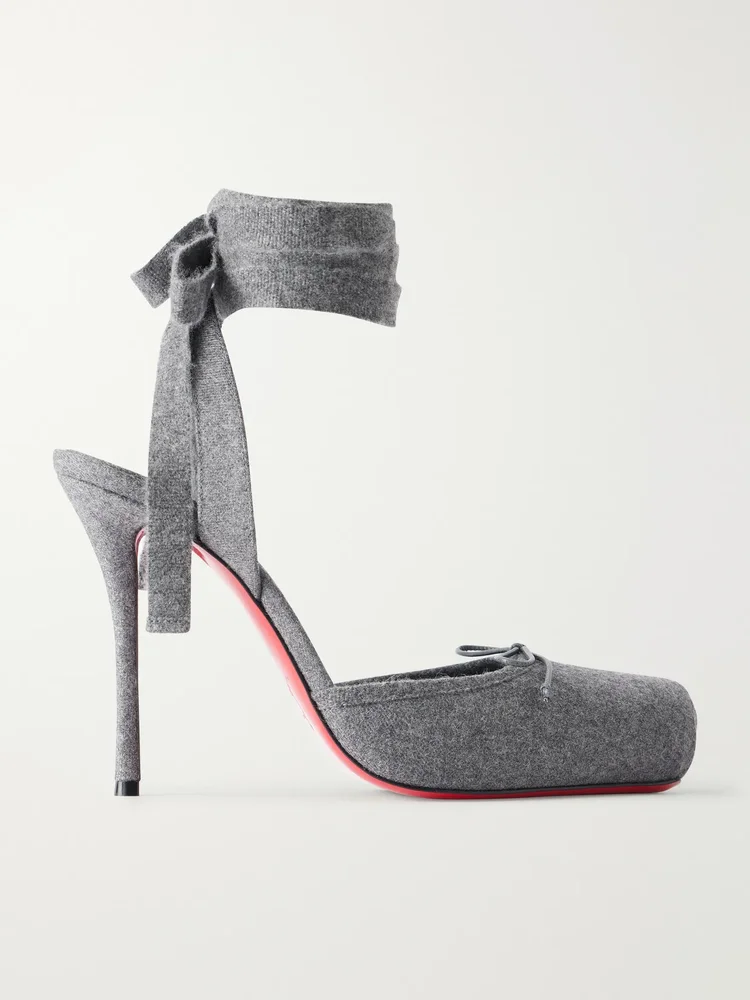 cassia 100 flannel ballerina pumps
