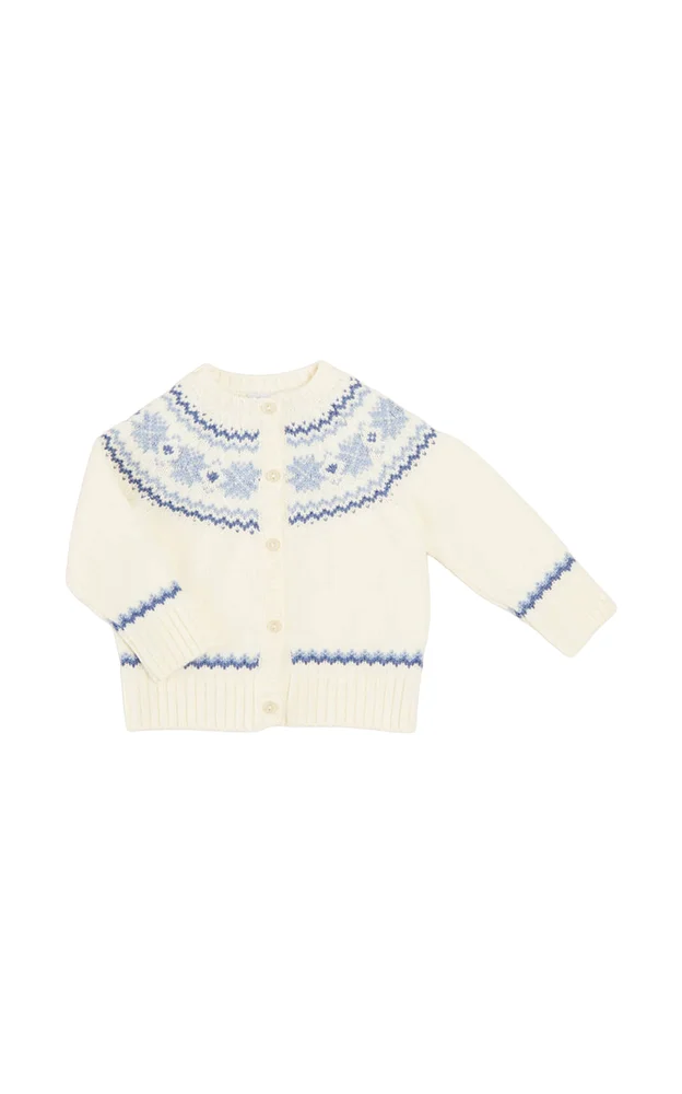 Kids' Fair Isle Wool Cardigan