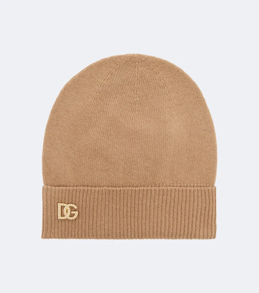 DG embellished virgin wool beanie