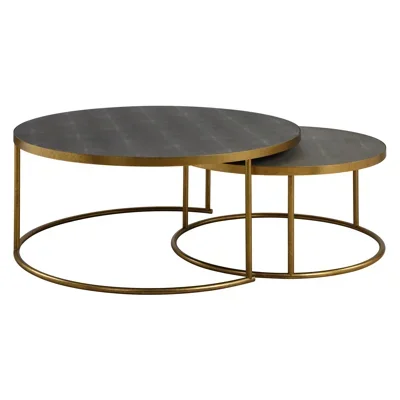 Mercer41 Rudin Gray Nesting Coffee Tables