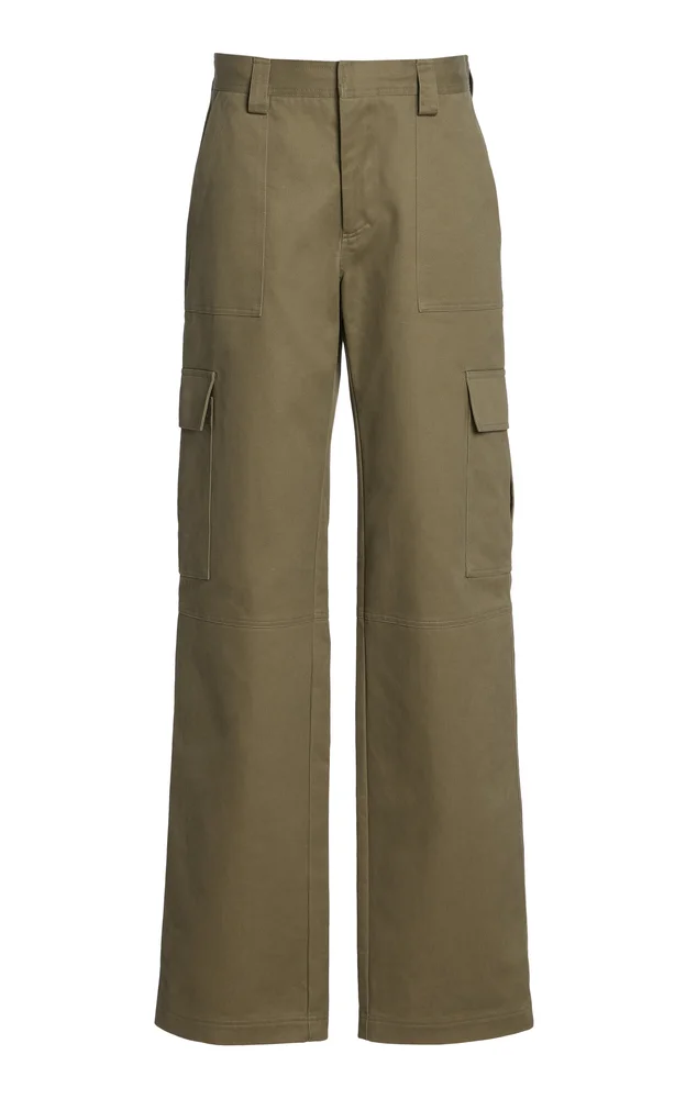 The Cargo Cotton Straight-Leg Pants
