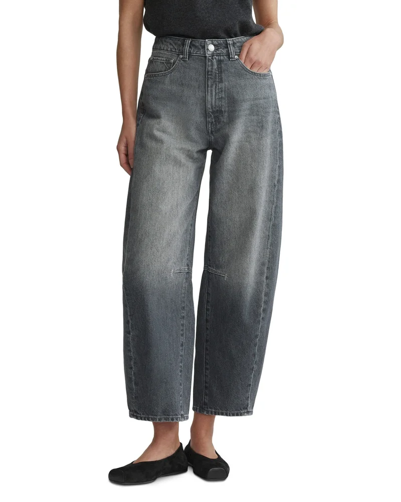 Miro Barrel High Rise HIGHLUXE Jeans in Ash Grey