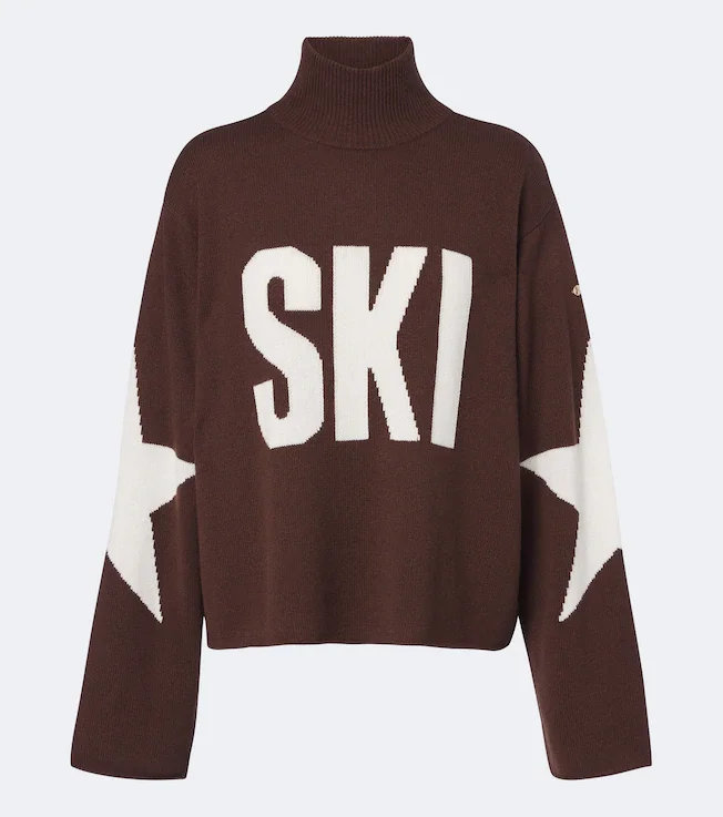 Wool-blend turtleneck sweater