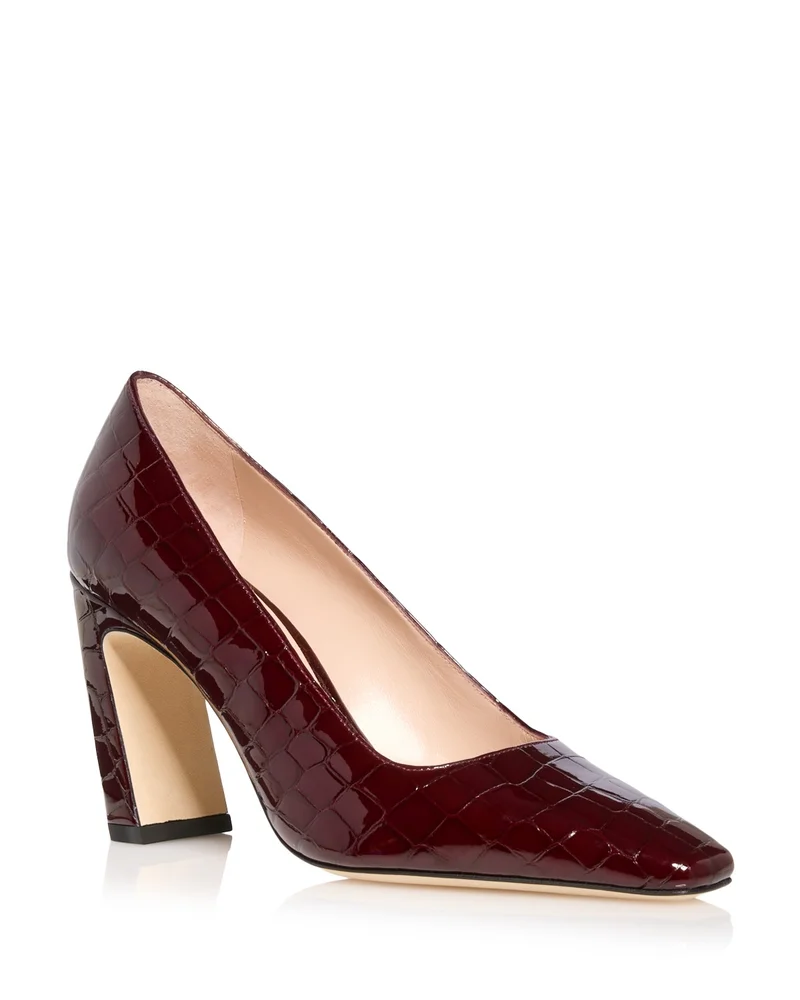 Stassi Embossed Leather Pumps