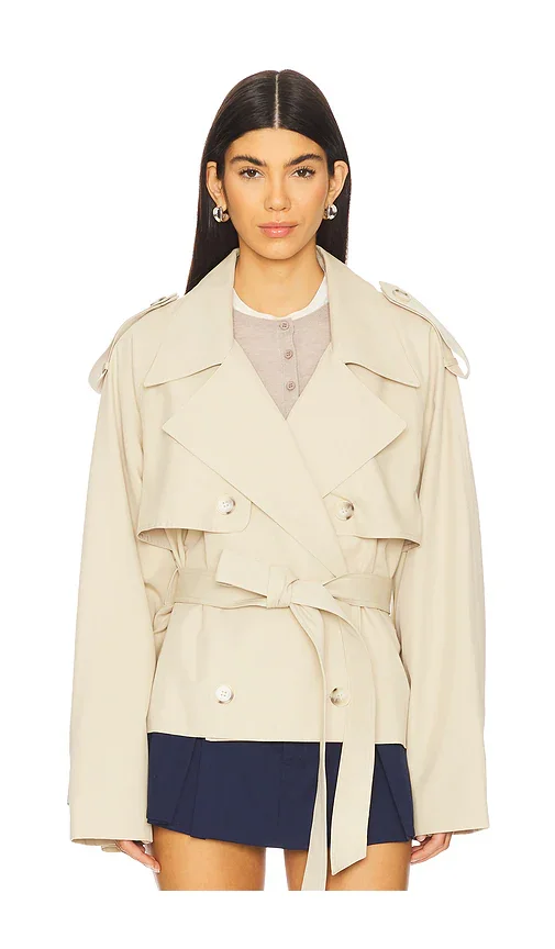 Eleanor Cropped Trench Coat