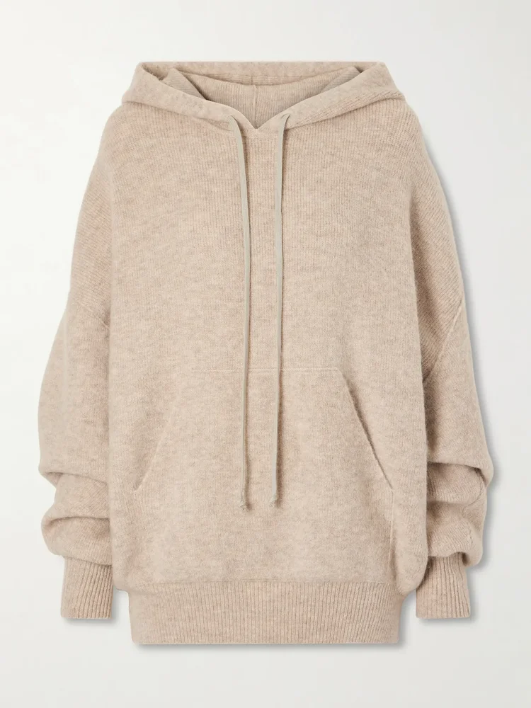Hun wool-blend hoodie