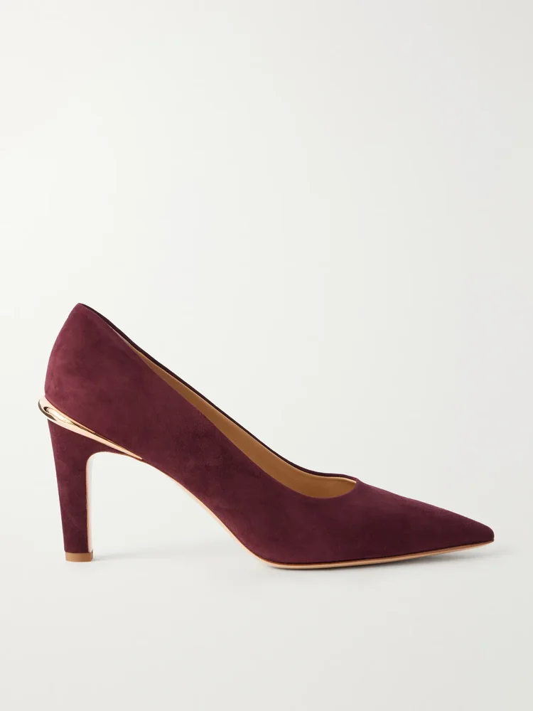Edwina 75 suede pumps