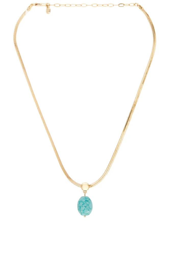 Turquoise Pendant Snake Chain