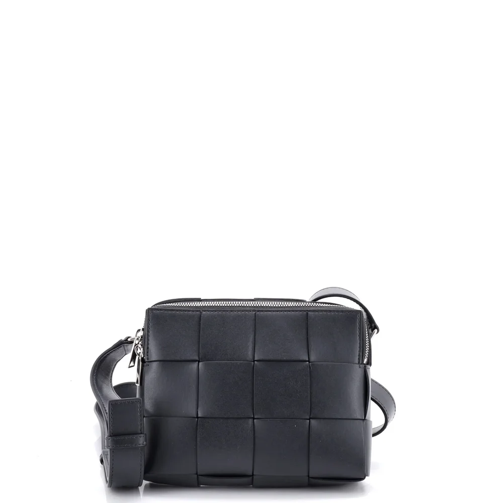 bottegaveneta Cassette Zip Camera Crossbody Bag Maxi Intrecciato Leather