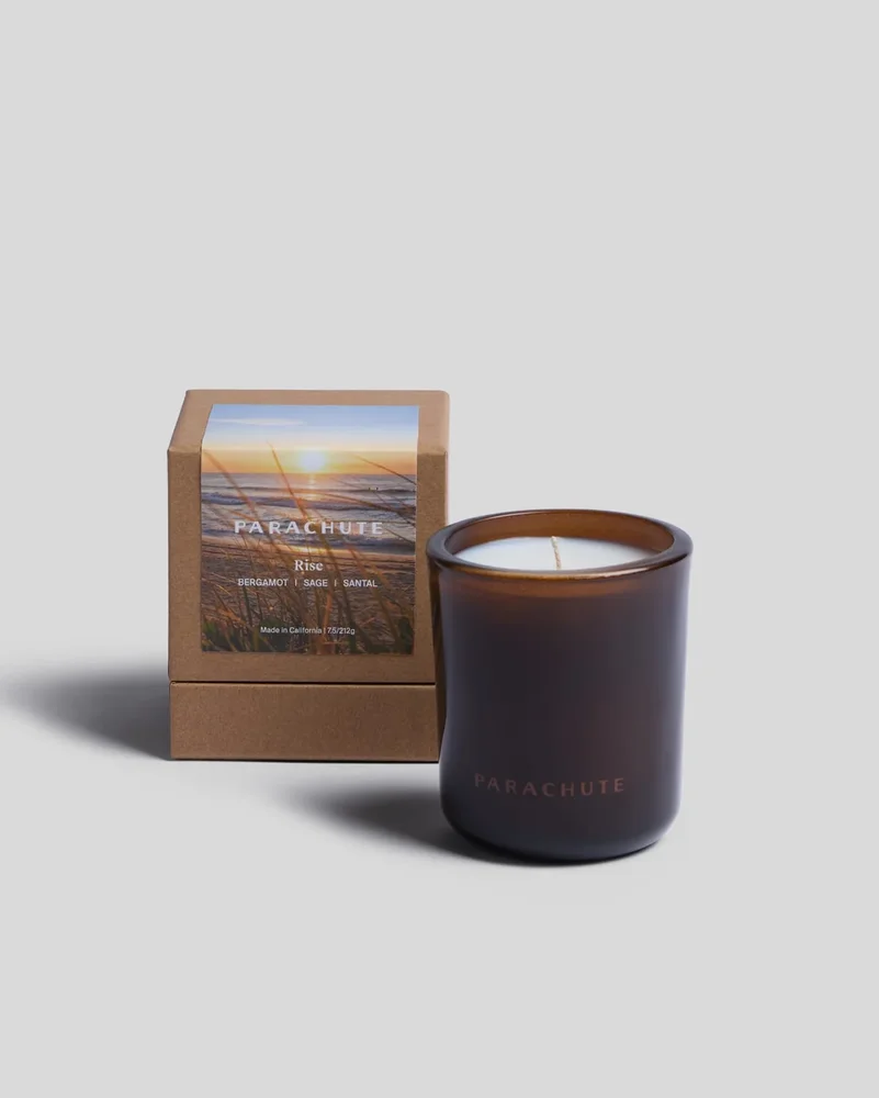 Amber Glass Coconut Wax Candle
