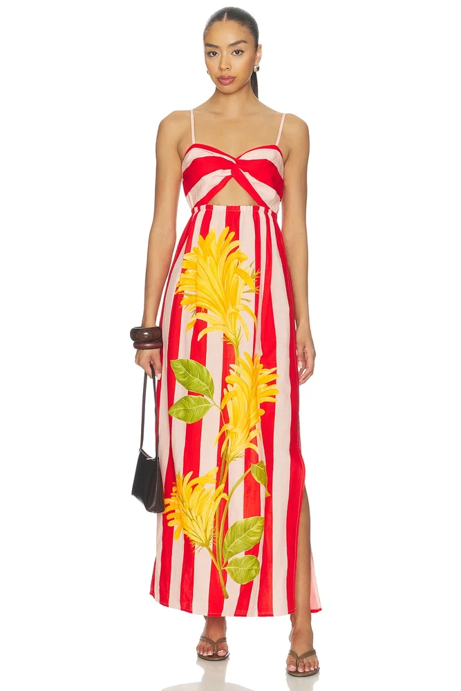 Twist Draped Maxi Dress