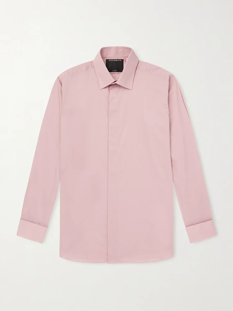 Gatsby Classic-Collar Cotton-Poplin Shirt