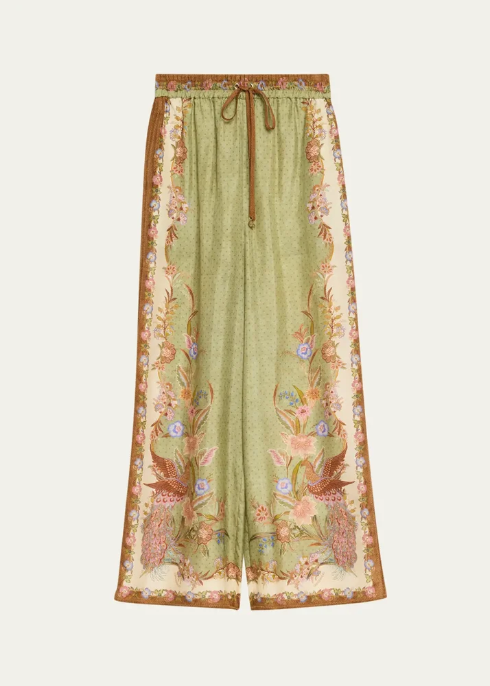 Indra Silk Drawstring Pants