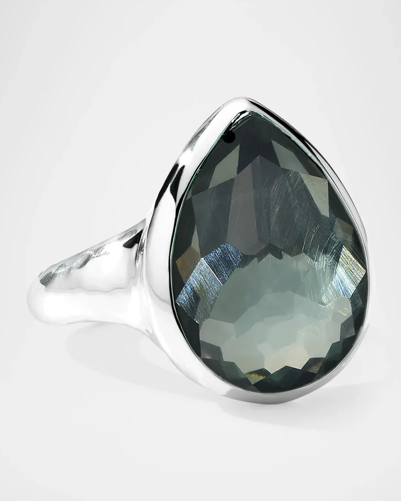Sterling Silver Rock Candy Medium Teardrop Ring