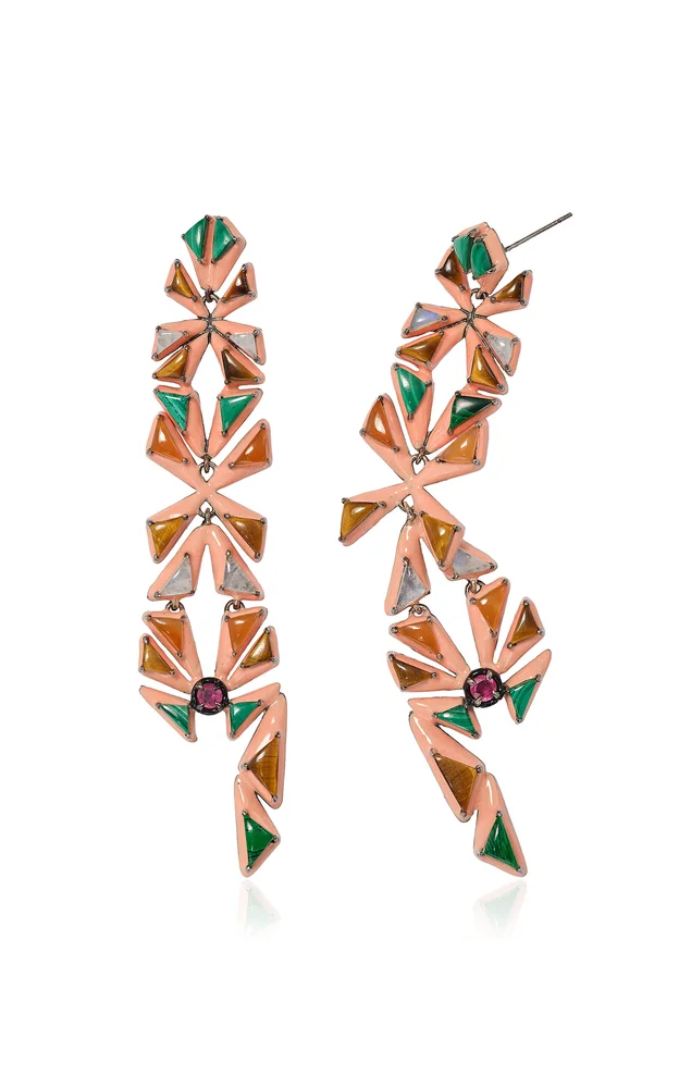 Navajo Sterling Silver Ruby Earrings