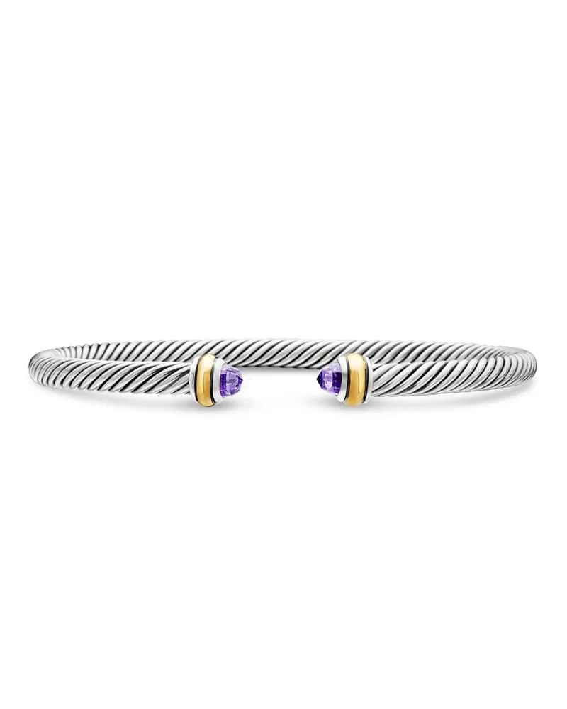 Cable Classic Bracelet with Black Onyx and 18K Gold