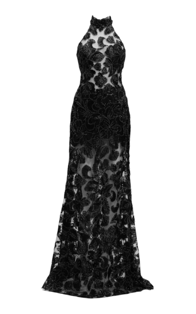 Thal Appliqué Maxi Dress