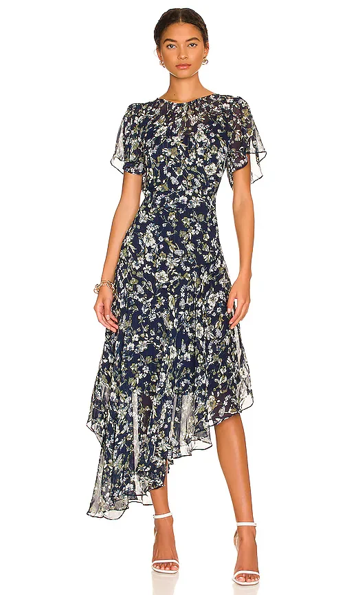 Flutter Sleeve Maxi Dress
