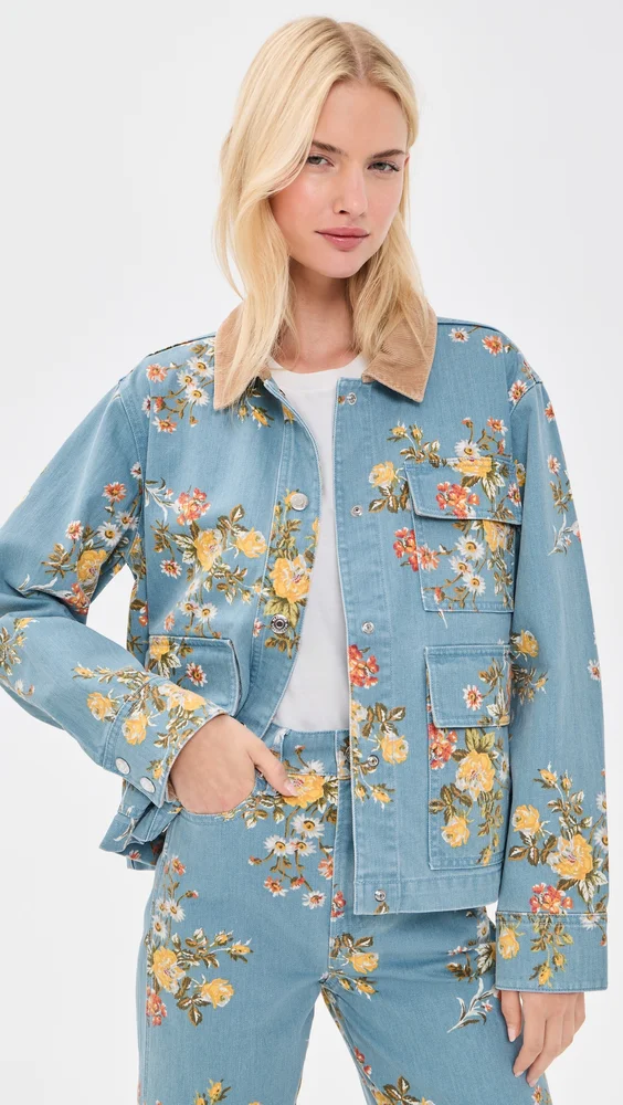 Leighton Floral Denim Jacket
