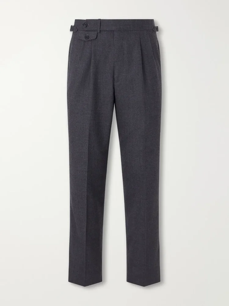Straight-leg Wool and Cashmere-Blend Suit Trousers