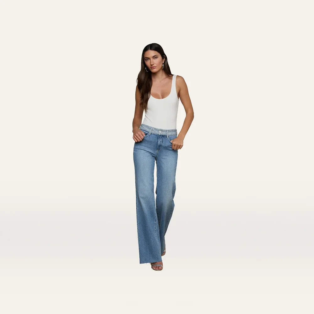 Louane Wide-Leg Flare Jean