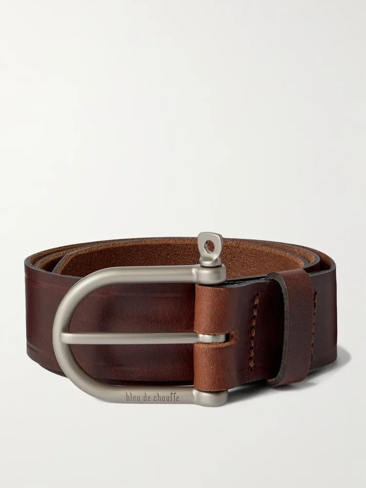3.5cm Manille Leather Belt