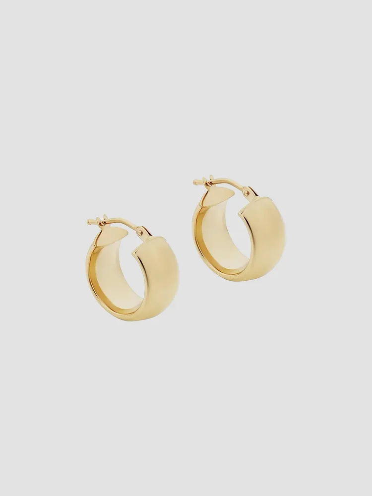 14K Yellow Gold High Society Hoops