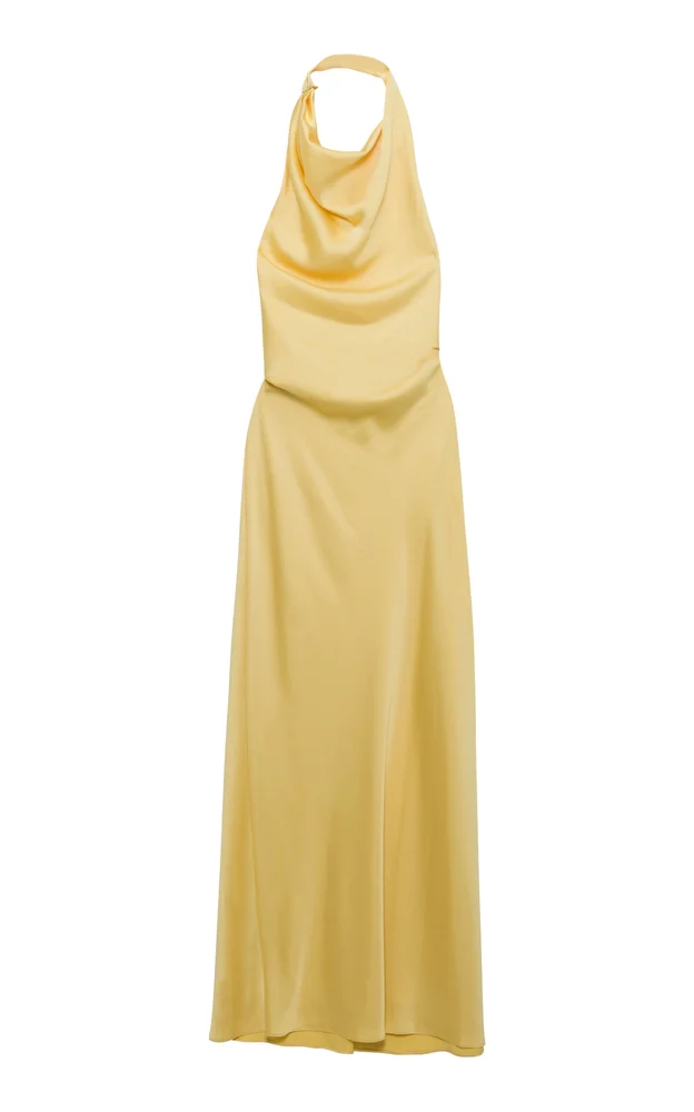 Reannon Draped Satin Gown