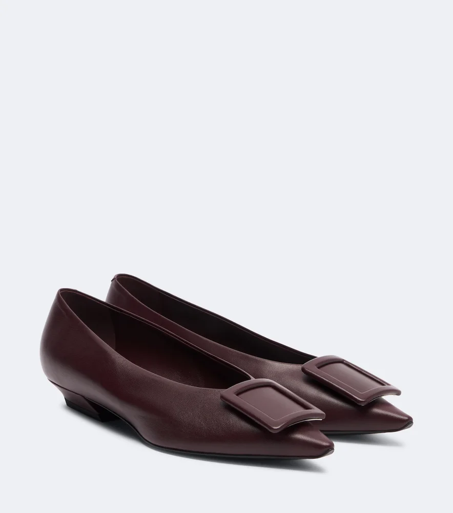Viv' in The City leather ballet flats
