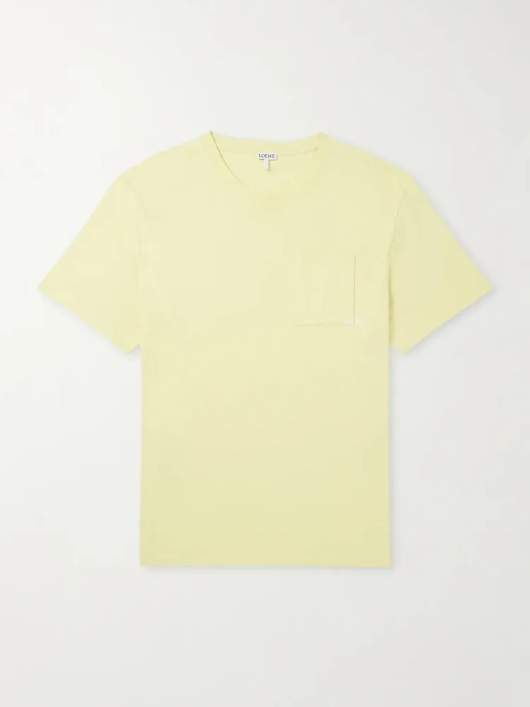 Anagram-Embroidered Cotton-Jersey T-Shirt